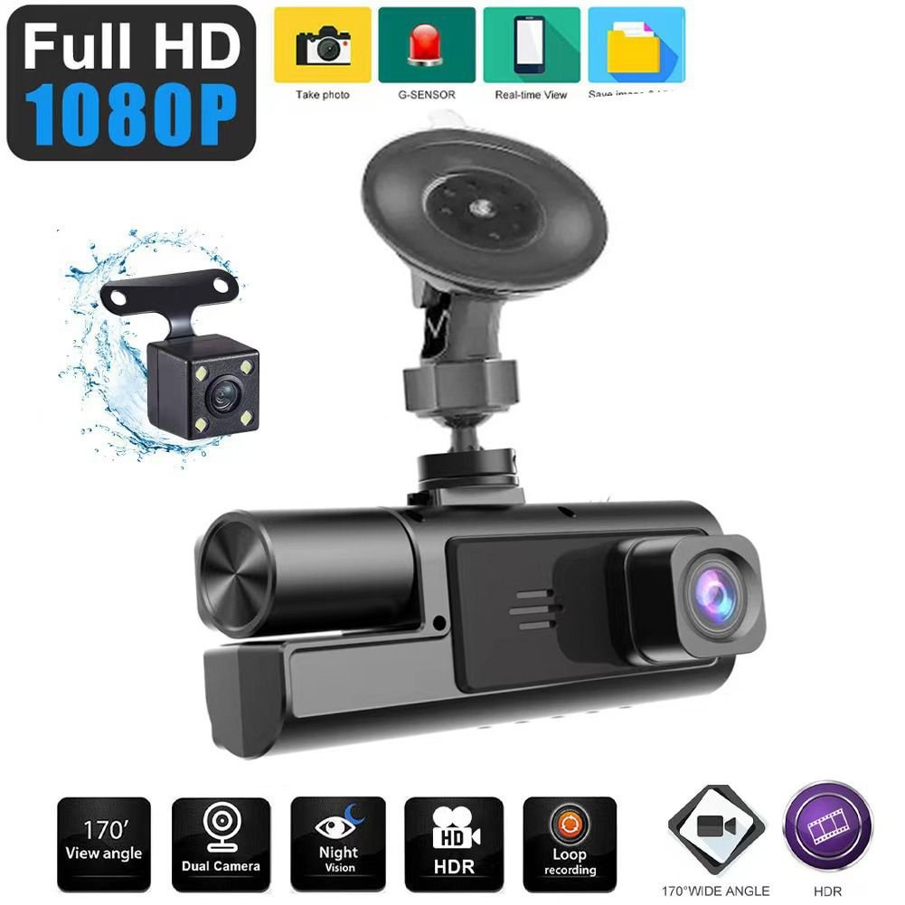 Dashcam 1080P avant + arrière
